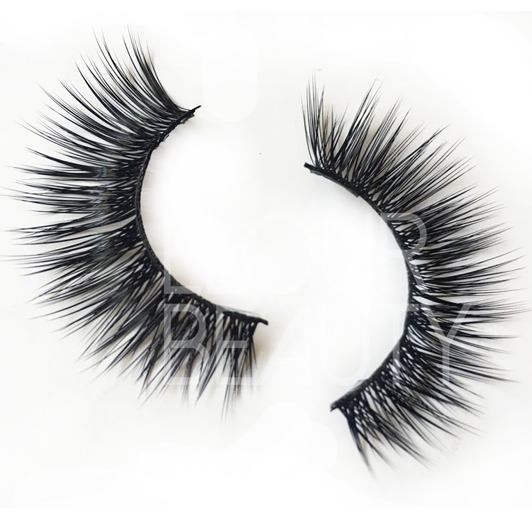 Factory price large stock velvet long 3D silk lash extensions ES9